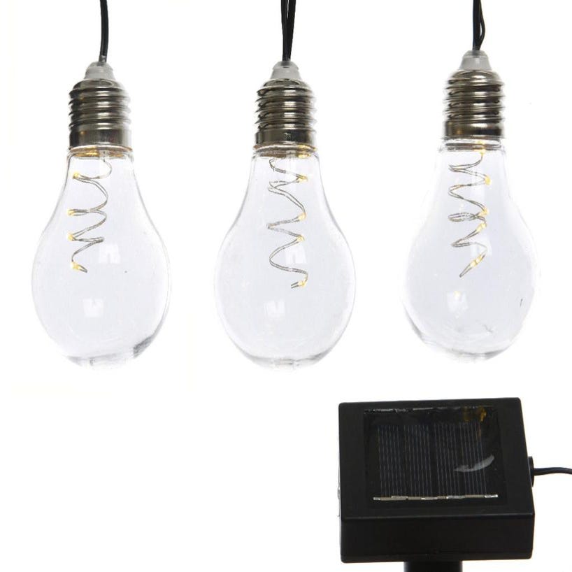 guirlande lumineuse solaire Torpo LED Noir, Blanc H3435625