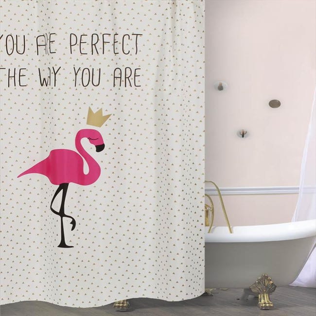 Universal - Personnalisé romantique rose rideau de douche rideau de salle  de bains tissu lavable baignoire art déco (150 * 180 cm) - Rideaux douche -  Rue du Commerce