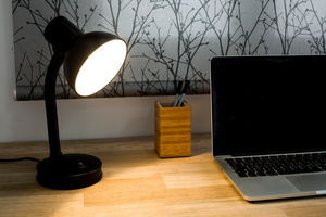 Lampe de bureau LED H.58 cm CLARK Noir mat - Lampe de bureau BUT