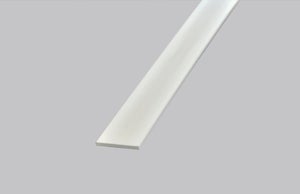 PROFILE PLAT PVC BLANC 30X3MM 2.60M