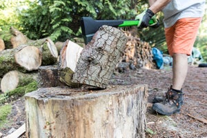 Fendeuse à bois manuelle avec marteau et sac Fendeur Bois en Acier Φ18cm  Fendeur de bois de chauffage manuel Fendeur de bûches