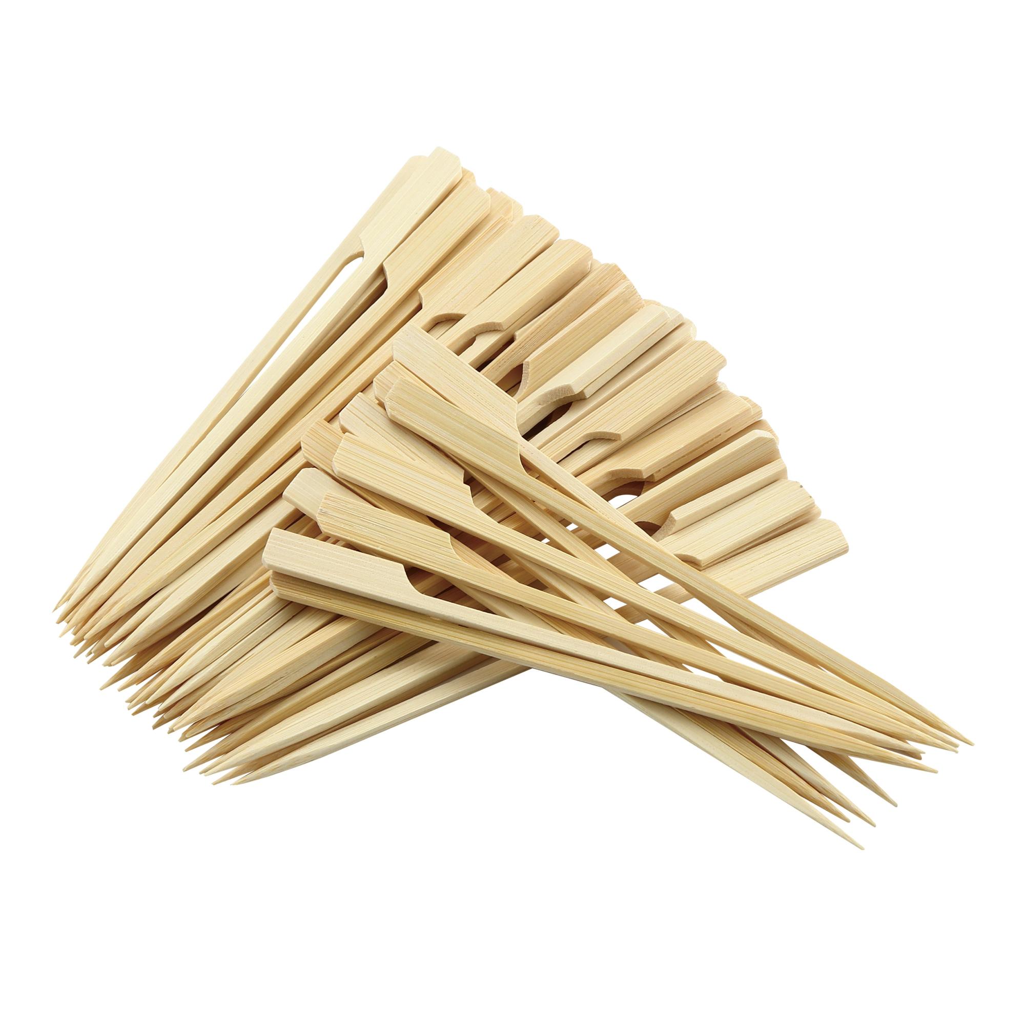 Paquet de 88 piques à brochette 25 cm en bambou pour barbecue