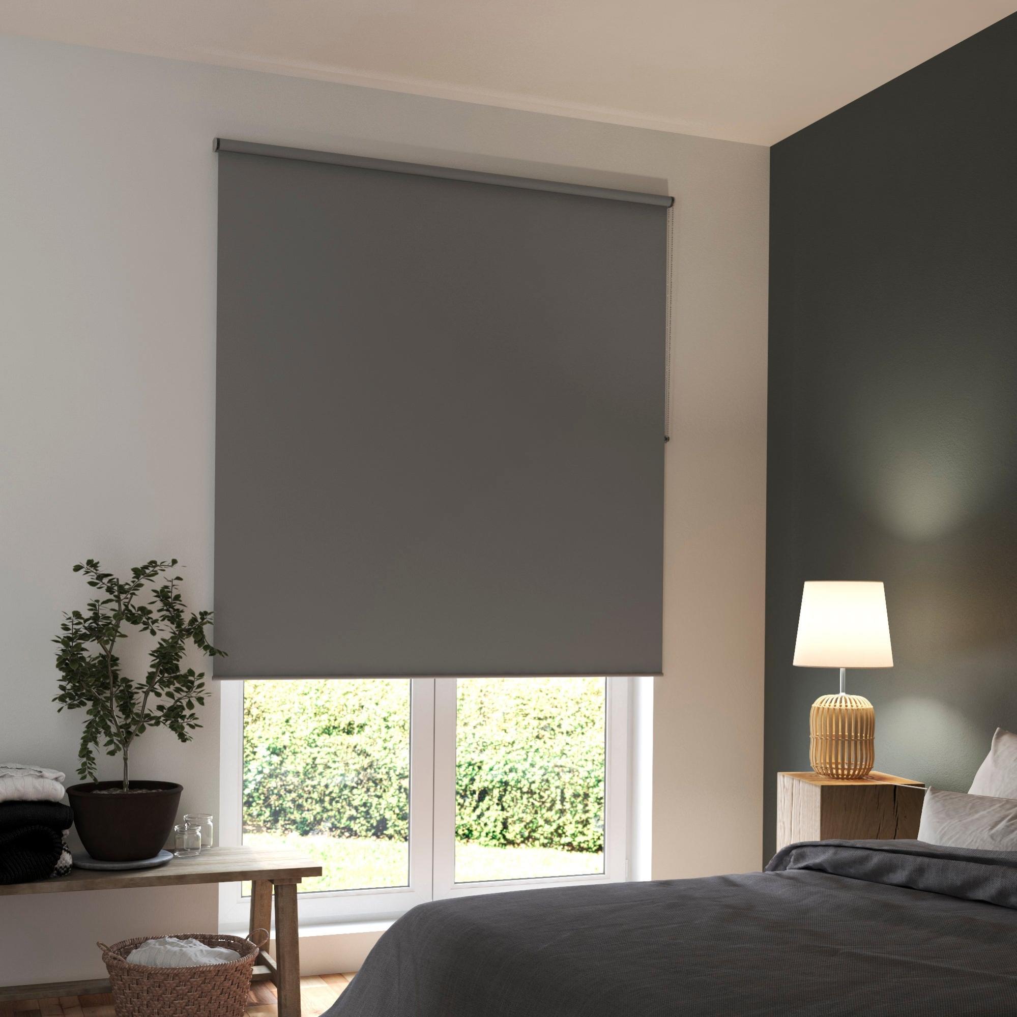 Store enrouleur occultant Tokyo gris, l.165 x H.250 cm, INSPIRE Leroy