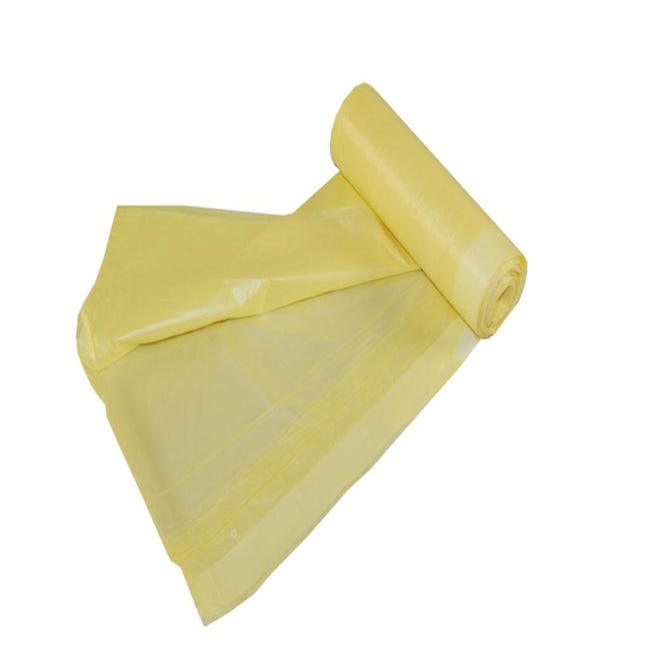 Rouleau 15 unités sac poubelle jaune parfum citron 30 litres zap