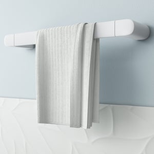 Porte-serviette barres 1 barre à visser blanc Remix SENSEA