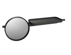 Miroir rond Credence noir diam.21 cm