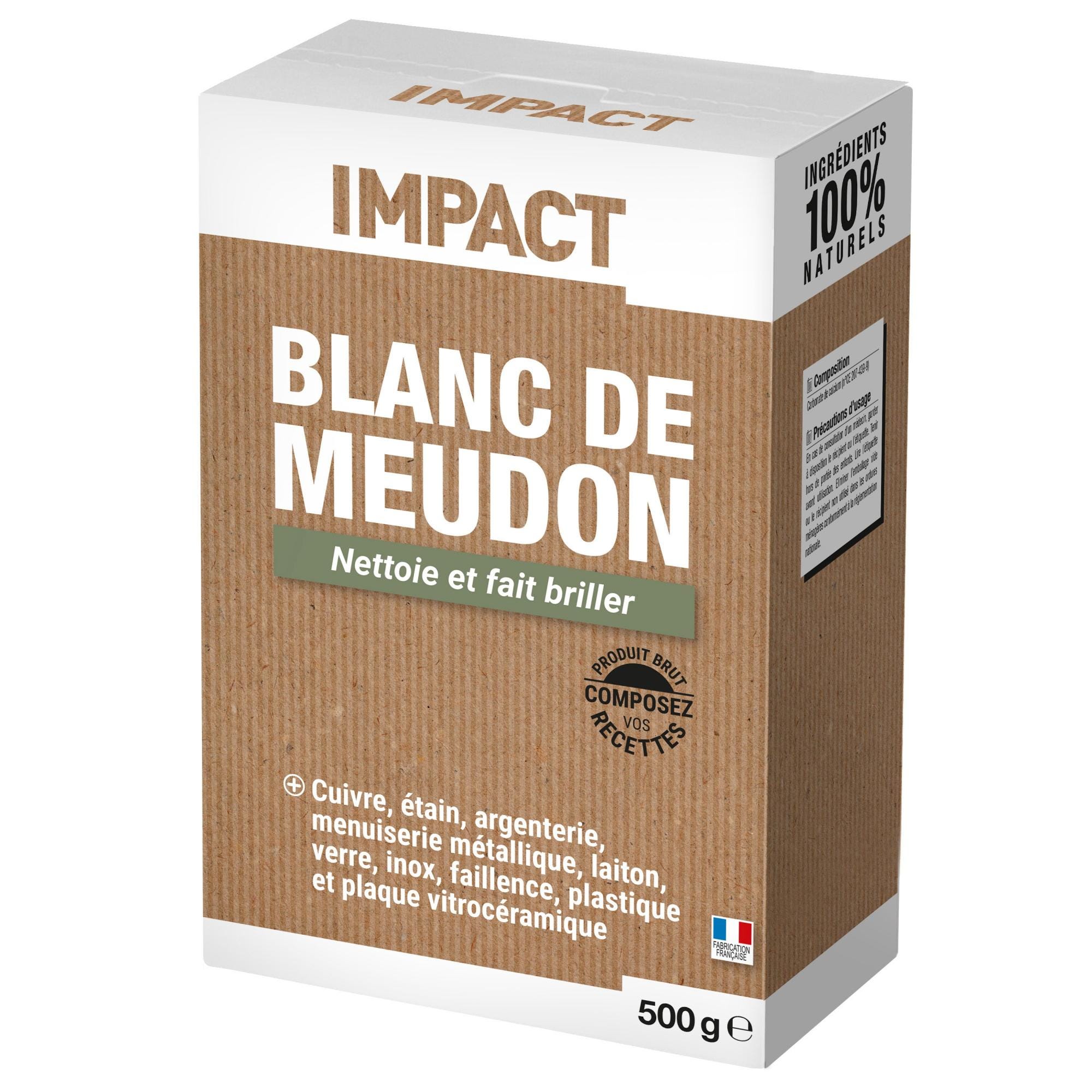 Blanc de Meudon poudre multisurface IMPACT 500G