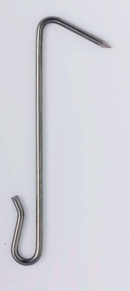 Crochet pointe pour ardoise inox 17%, L.100 mm 900 pièces