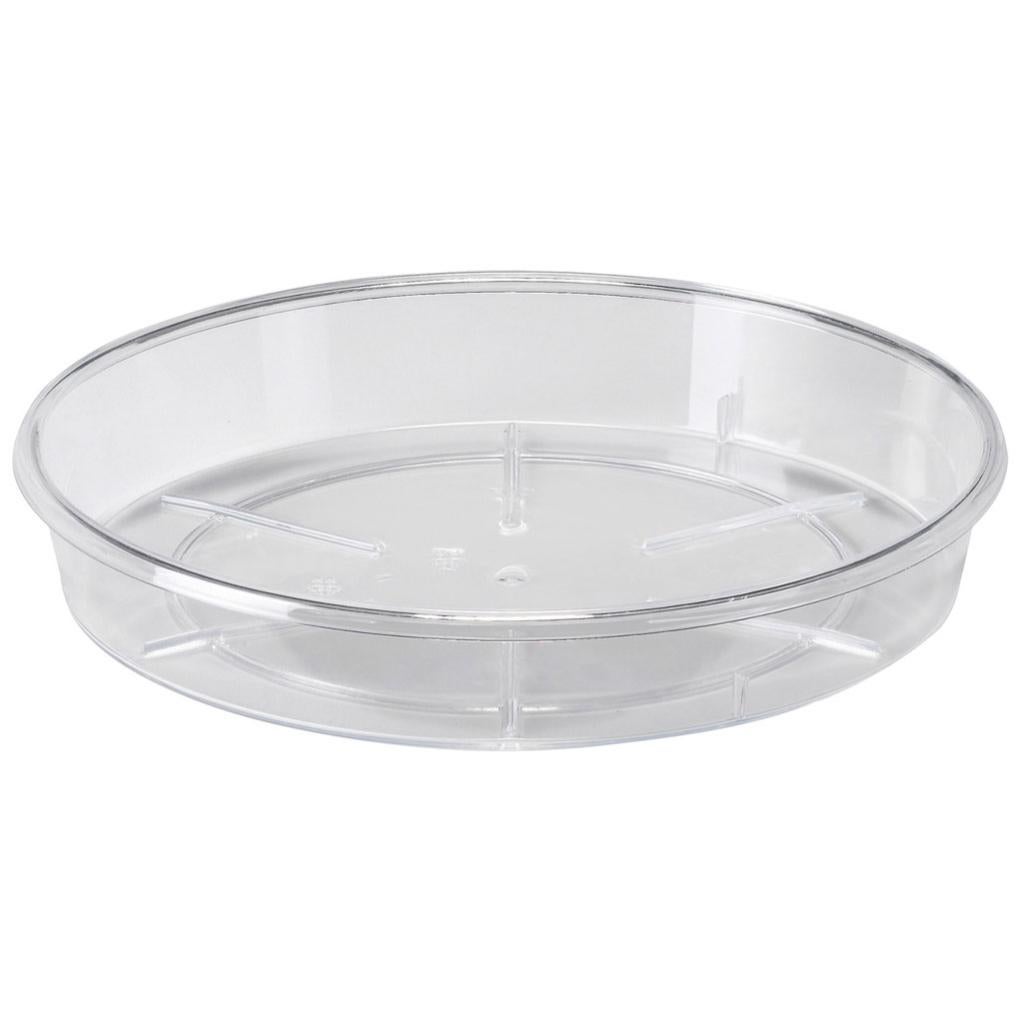 24pcs Soucoupes Transparentes en Plastique pour Pots de Fleurs Soucoupes Rondes en Plastique Transparent pour Plantes D'intérieur et D'extérieur Kaimeilai Soucoupes Transparentes en Plastique PVC 