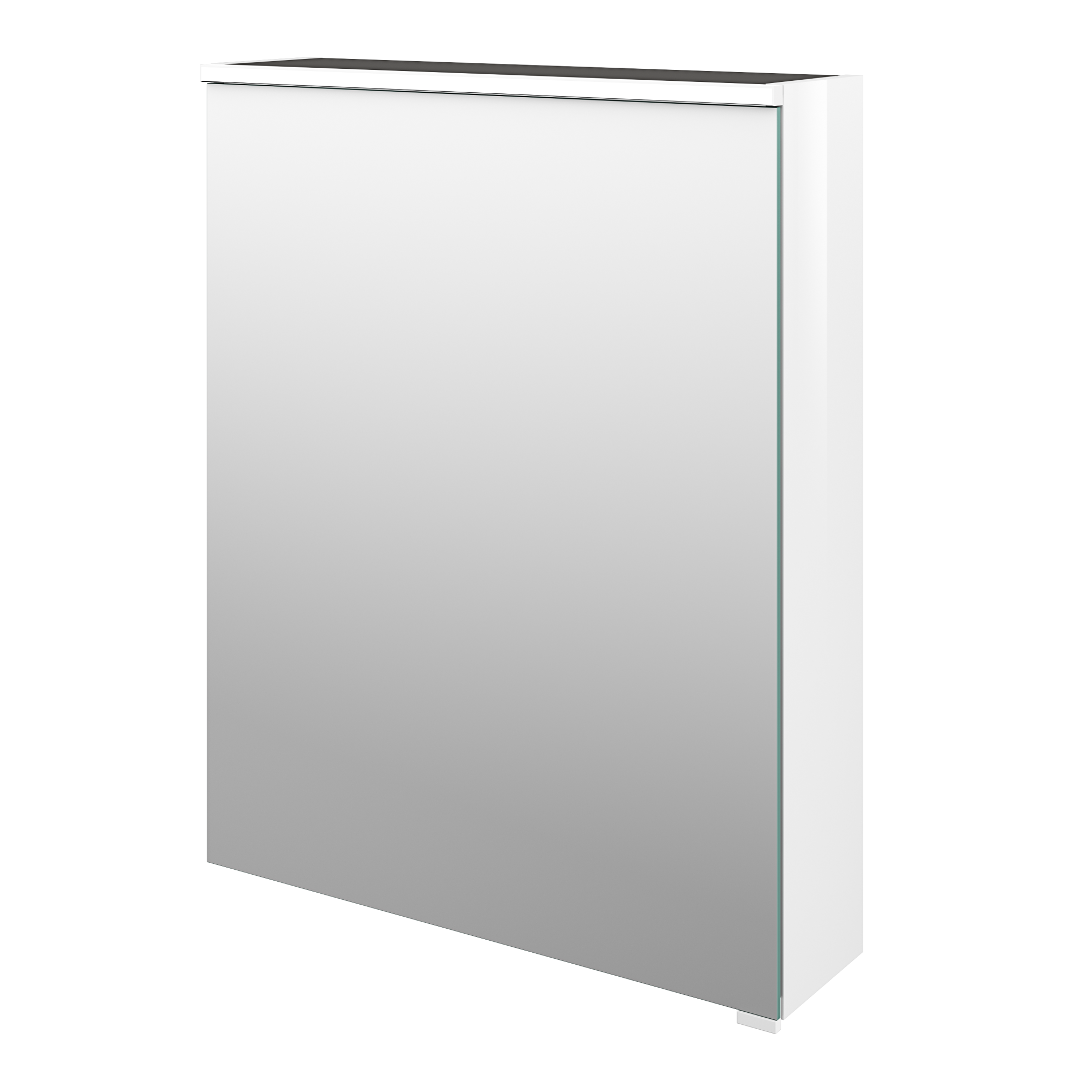 Armoire led 1p de toilette lumineuse l. 60 cm H. 75 cm P. 17 cm, blanc