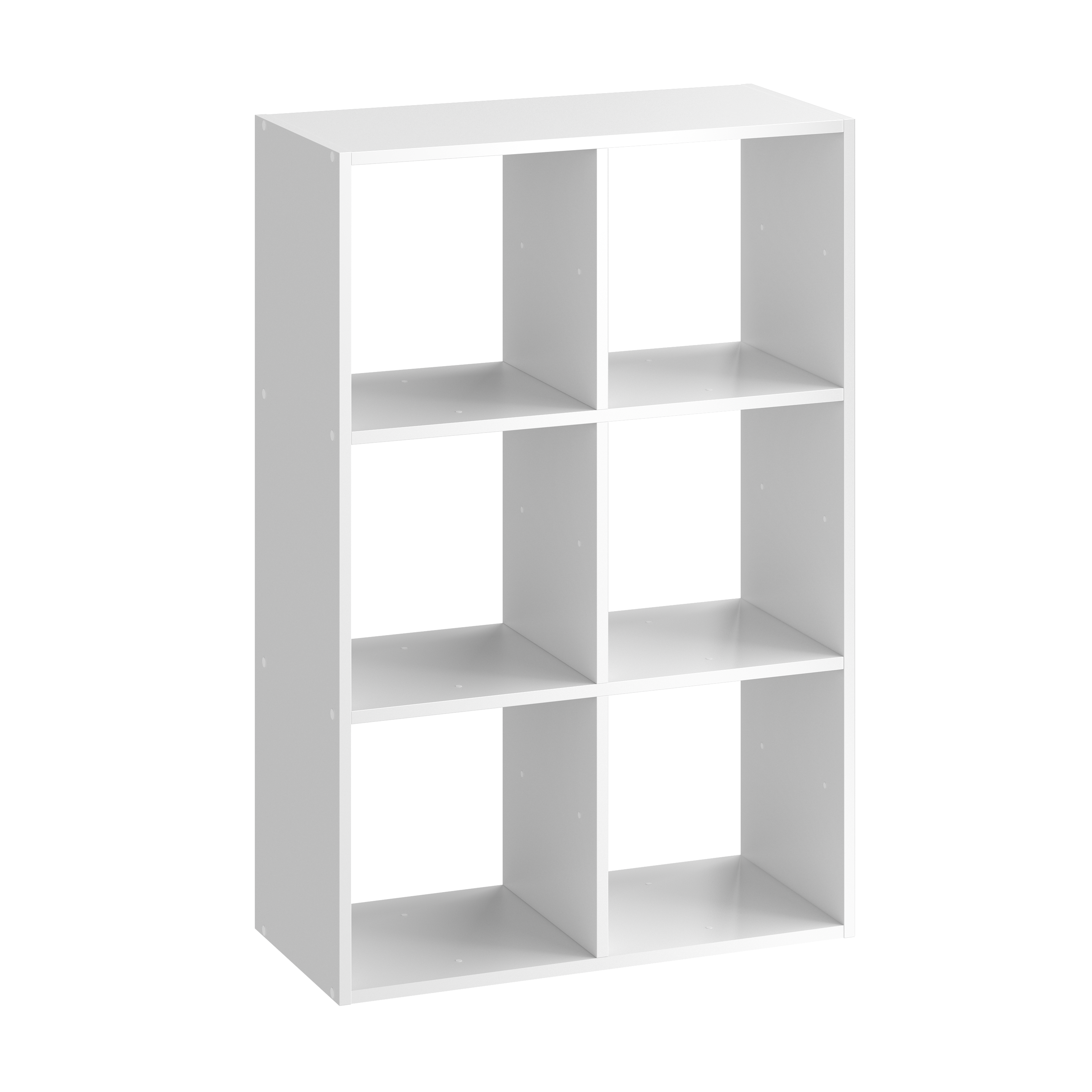 Étagère cube 2 cases - 34.8 x 30 x H 66 cm - Blanc