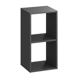 Etagère Cube De Rangement 4 Cases- Gris - 63.5x30x63.5cm