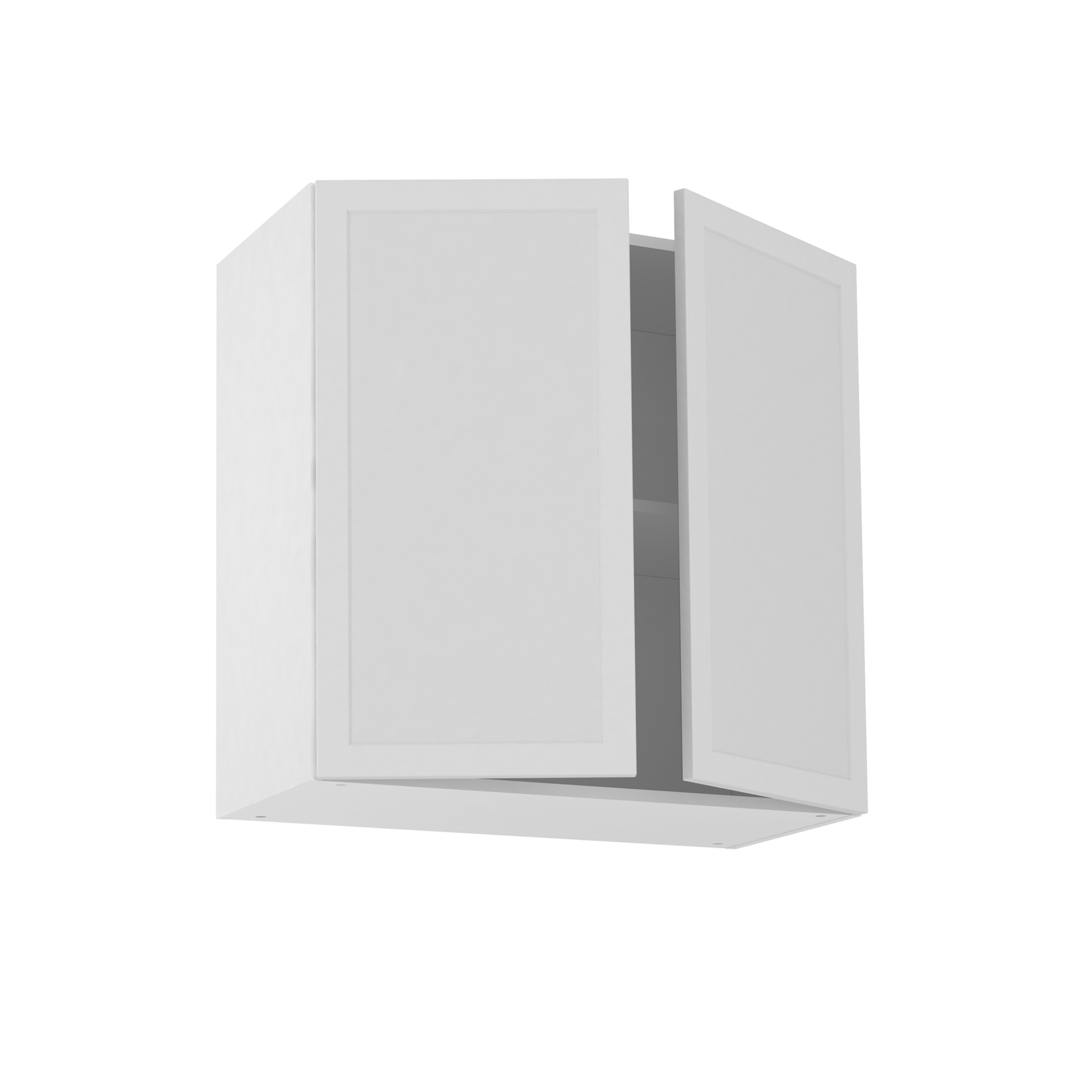 Meuble haut de cuisine Newport blanc, 2 portes H77xl80 Leroy Merlin