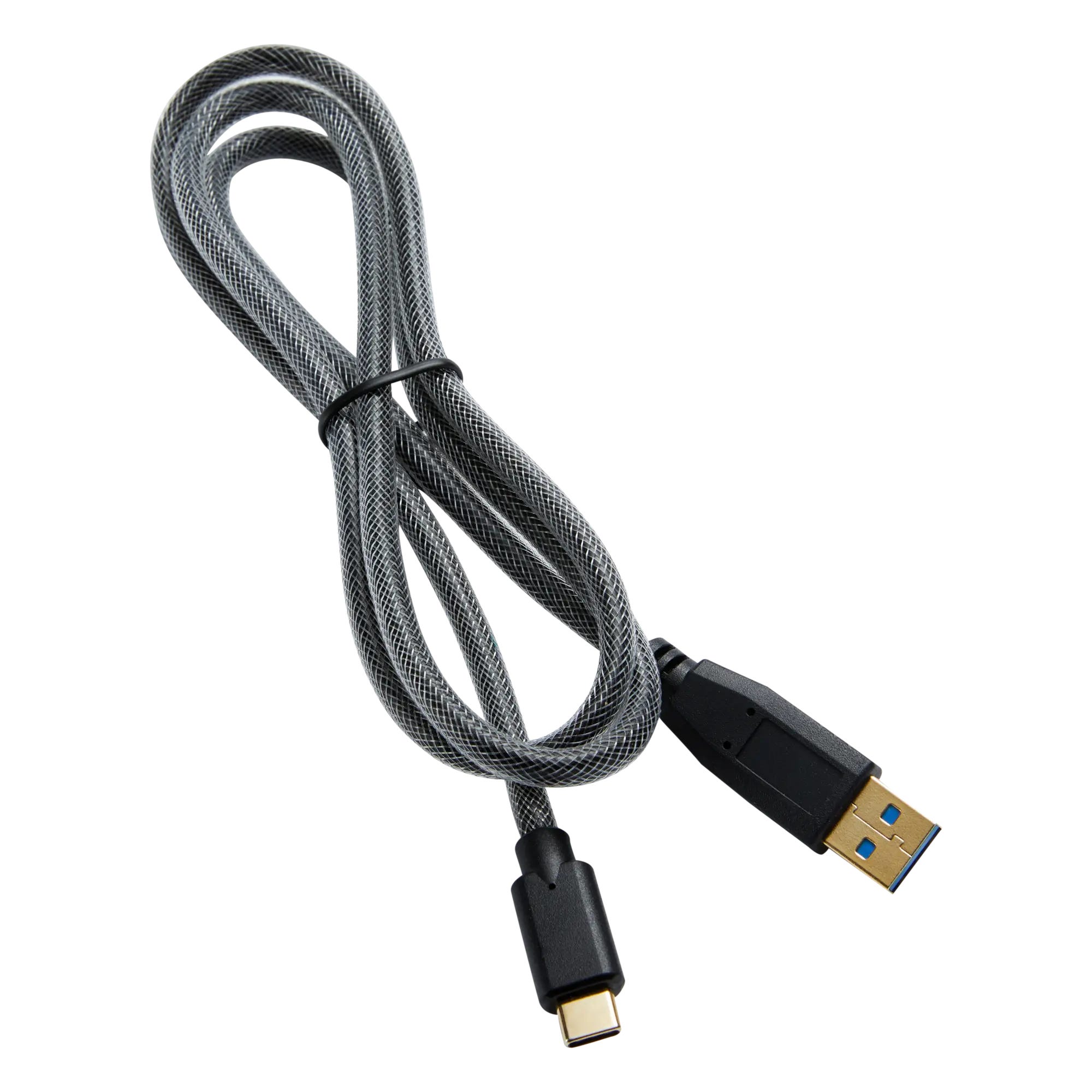 Câble USB noir - type C - 1m - Chargeurs USB - Chargeurs