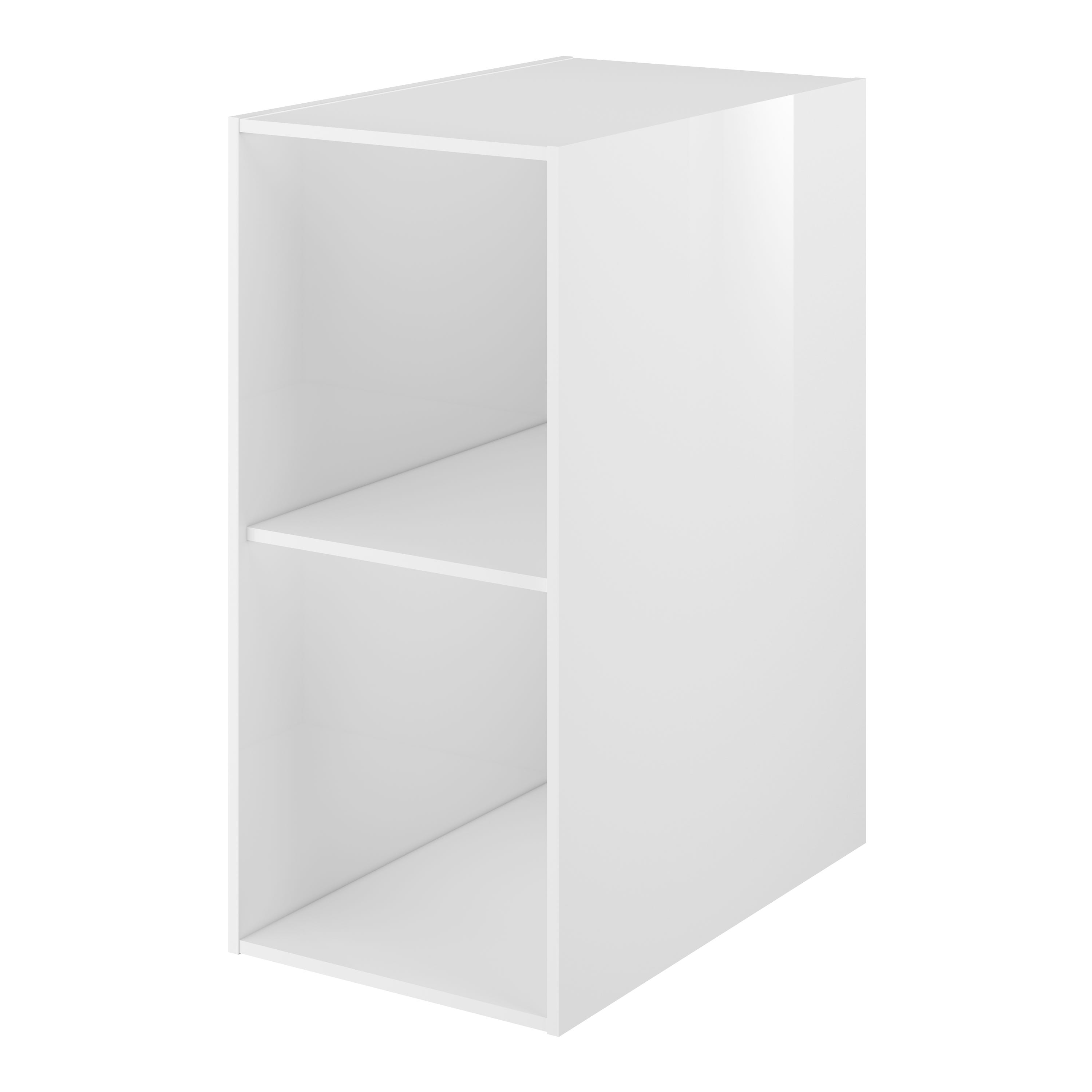 Cube de rangement 30x30x30 cm en polyester blanc