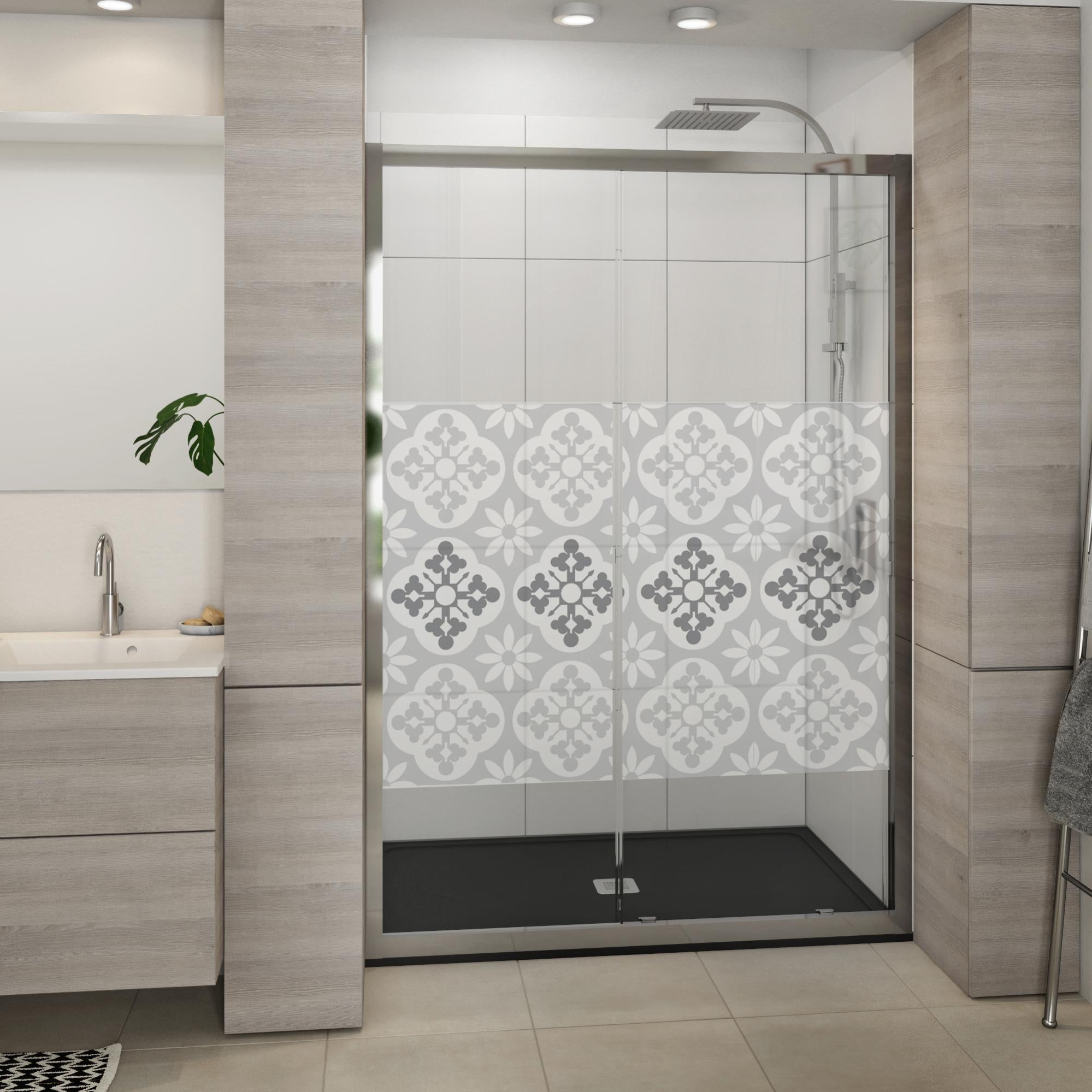 Sticker paroi de douche 100x100cm Folignano gris, PLAGE Leroy Merlin