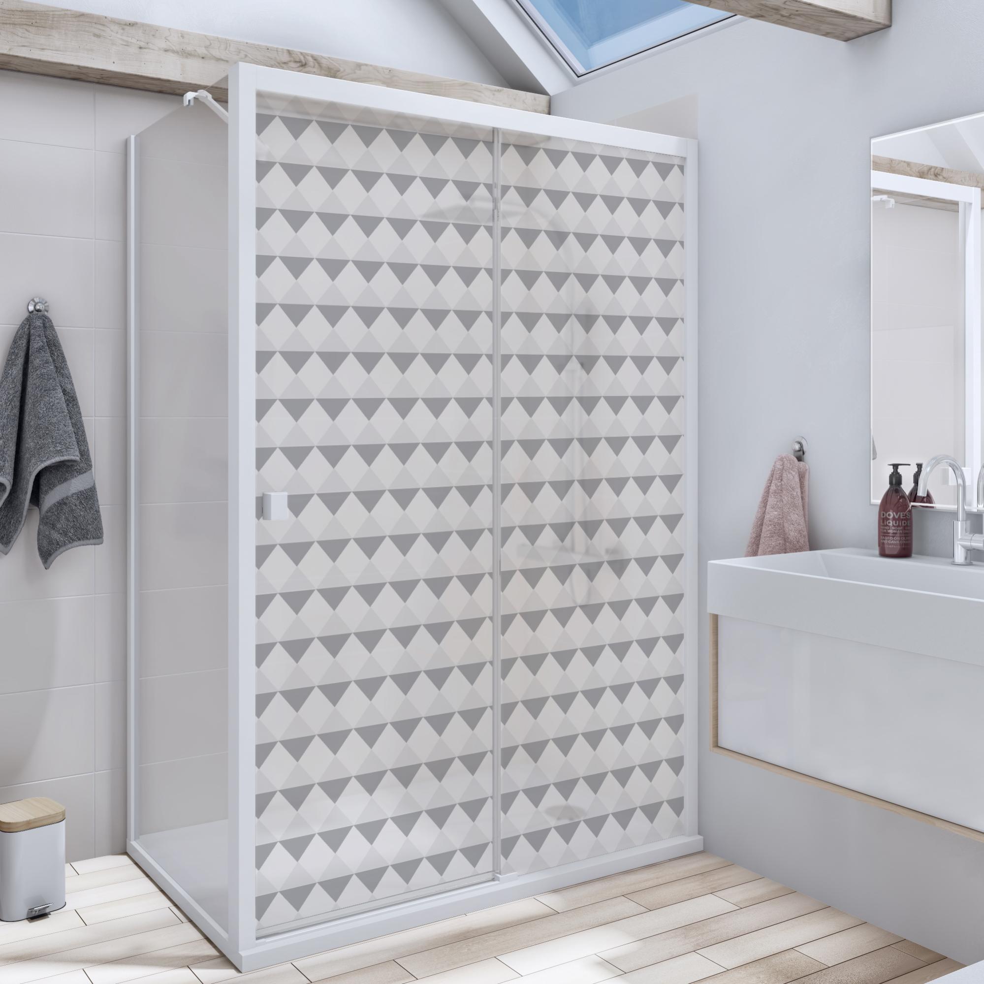 Sticker paroi de douche salle de bain lianes