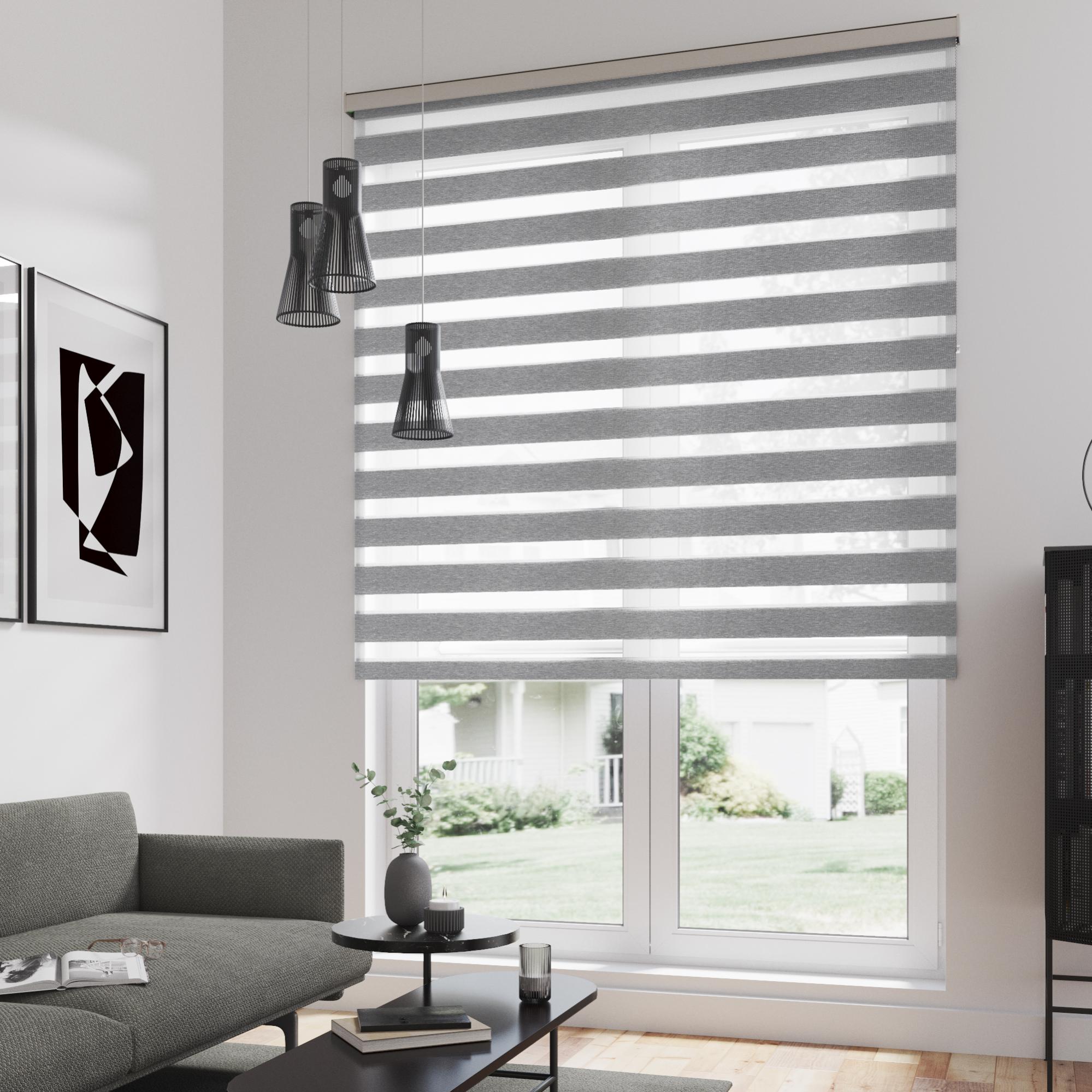 Store enrouleur jour / nuit Authentic avec coffre anthracite, l.180 x H