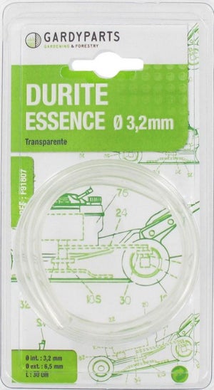 Durite essence jaune Ø int 2, 5 mm. Ø ext 5 mm. Longueur 15 m