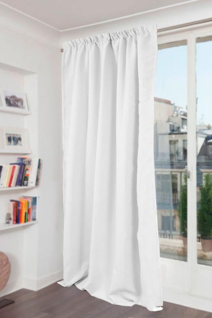 Rideau occultant thermique phonique, Moondream plus blanc l.145 x H.260 cm | Leroy Merlin rideau phonique moondream