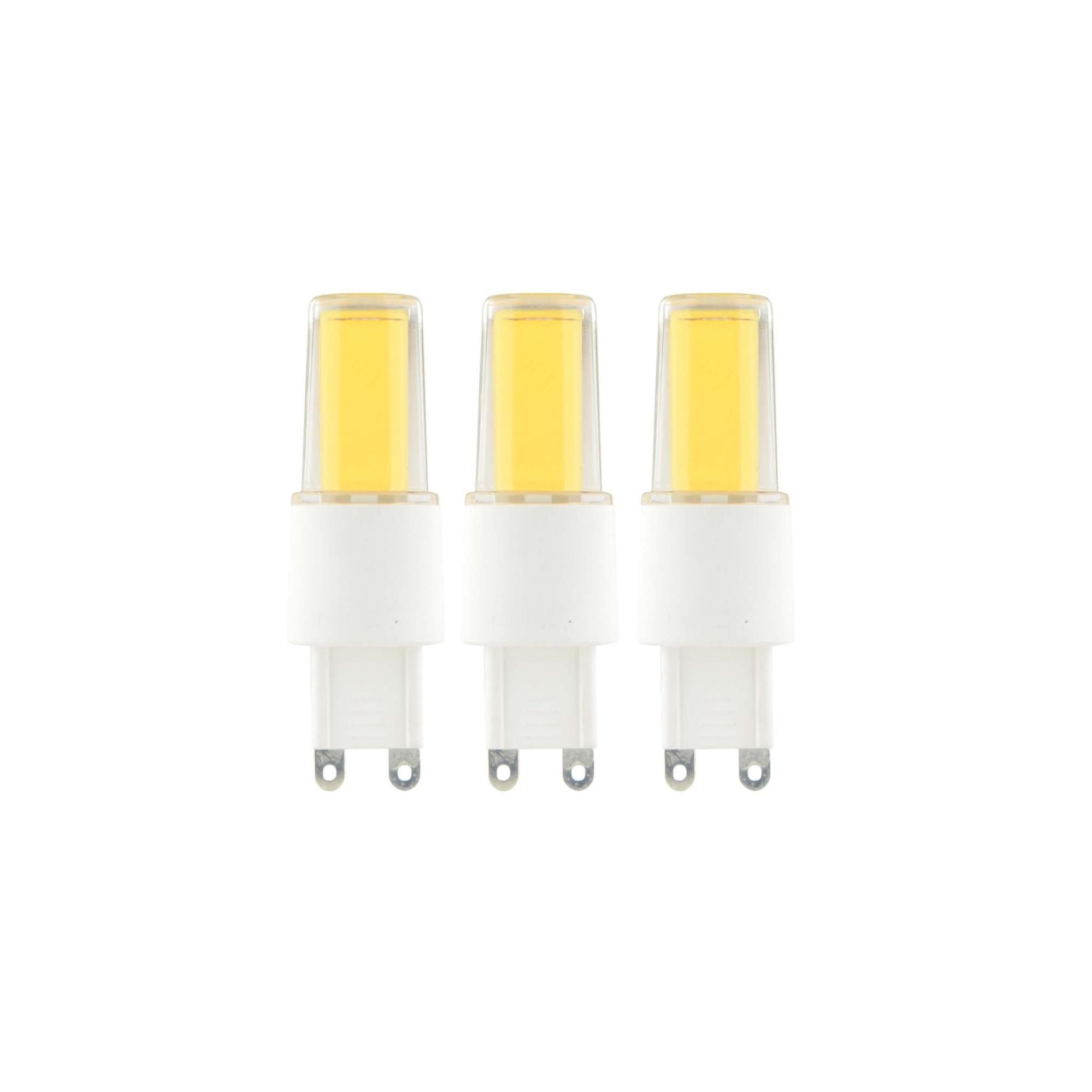 Lot de 3 ampoules led capsule G9 470Lm 40W blanc neutre LEXMAN