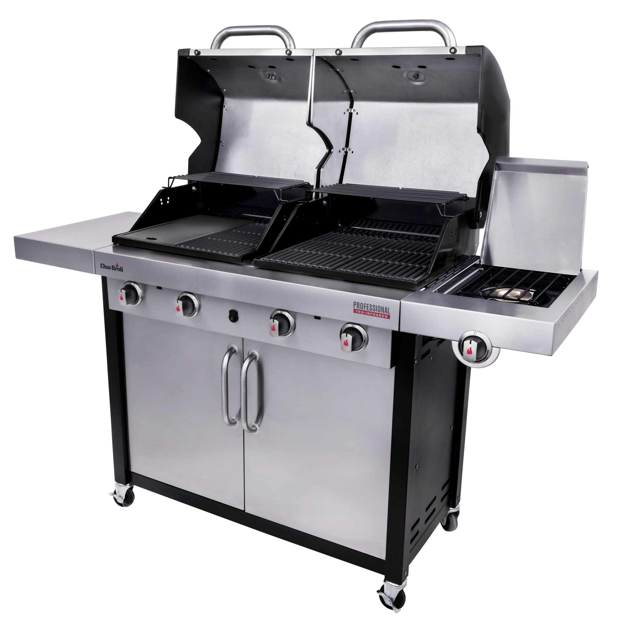 Barbecue au gaz CHARBROIL Professionnel 4600 s, argent Leroy Merlin