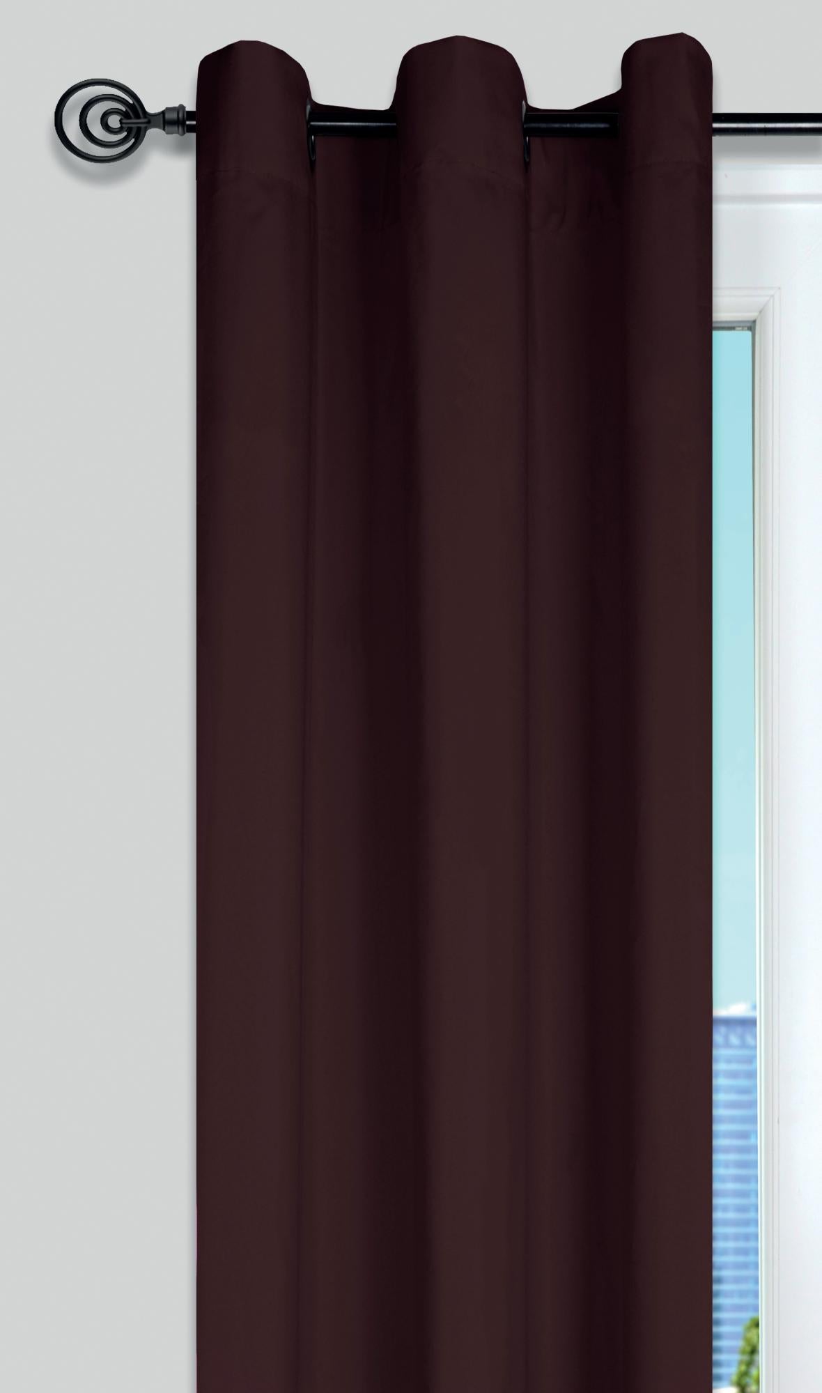 Rideau Nelson STOF - Noir 135x180 Cm | 100% Polyester - Moderne Et Déco Pop | Pour Toute La Maison