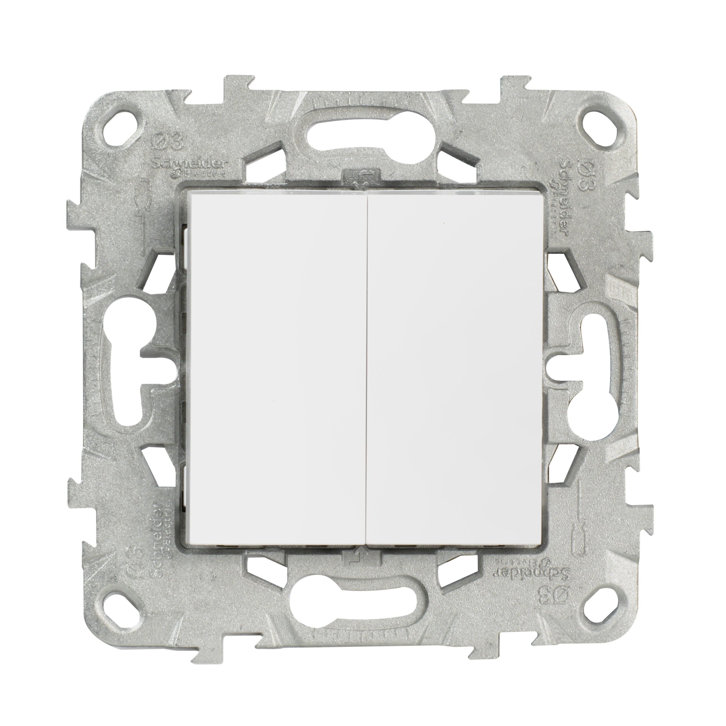 Double Interrupteur Va Et Vient à Assembler Unica Schneider Electric