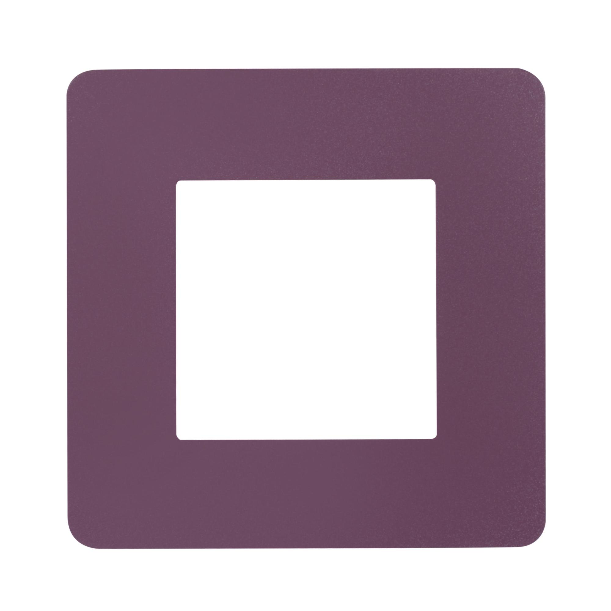 Plaque simple Unica Studio, SCHNEIDER ELECTRIC prune Leroy Merlin