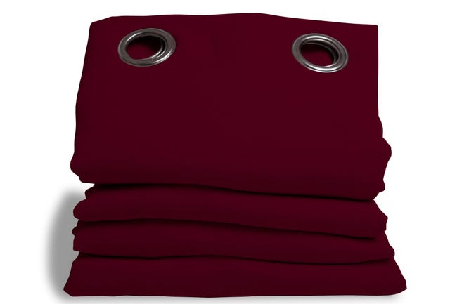 Rideau occultant thermique phonique, Moondream plus rouge grenat l.145 x H.350cm | Leroy Merlin rideau phonique moondream leroy merlin
