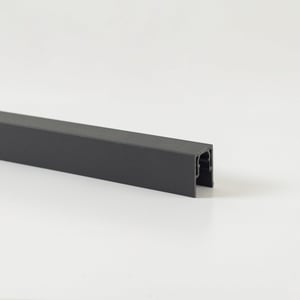 Profil de finition pour lames pleines PVC texturé Clea anthracite
