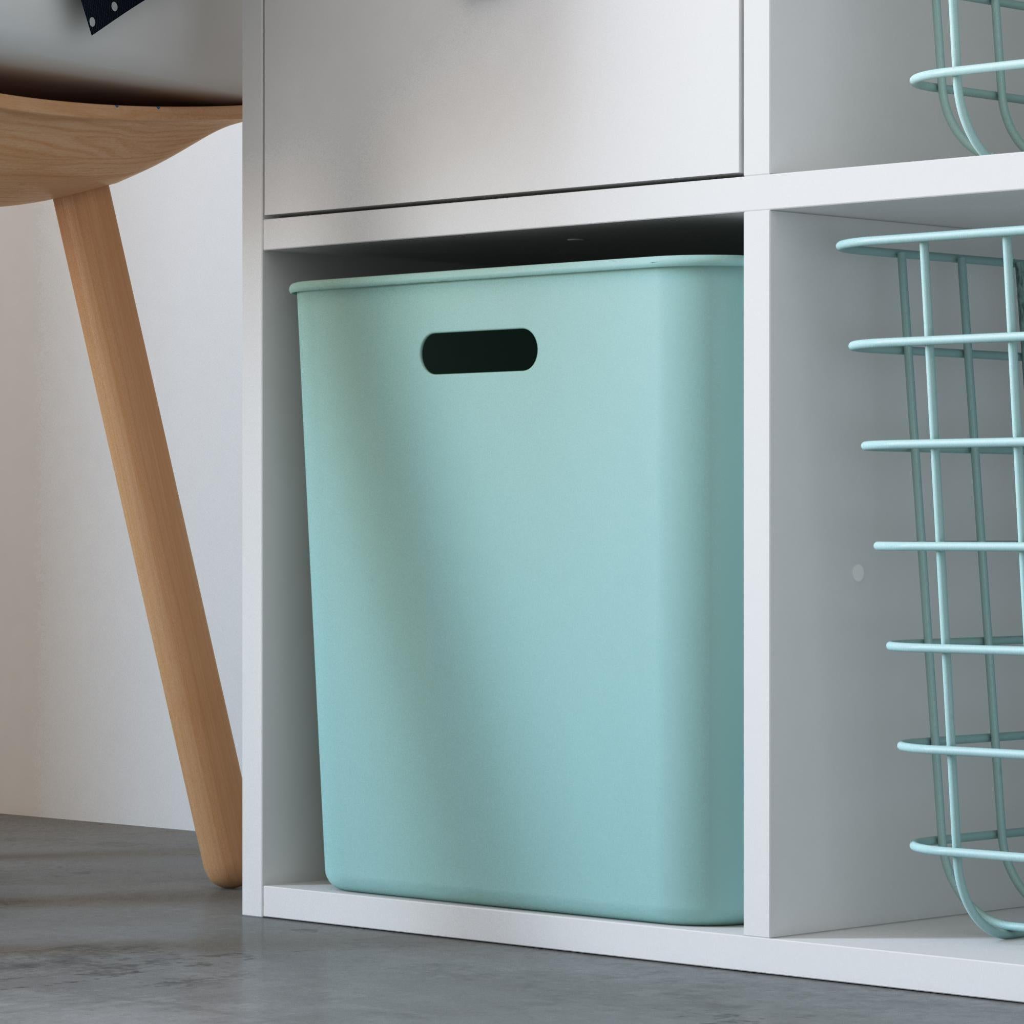 Bac de rangement taille unique plastique SPACEO Kub vert H.31 x l.31.3 ...