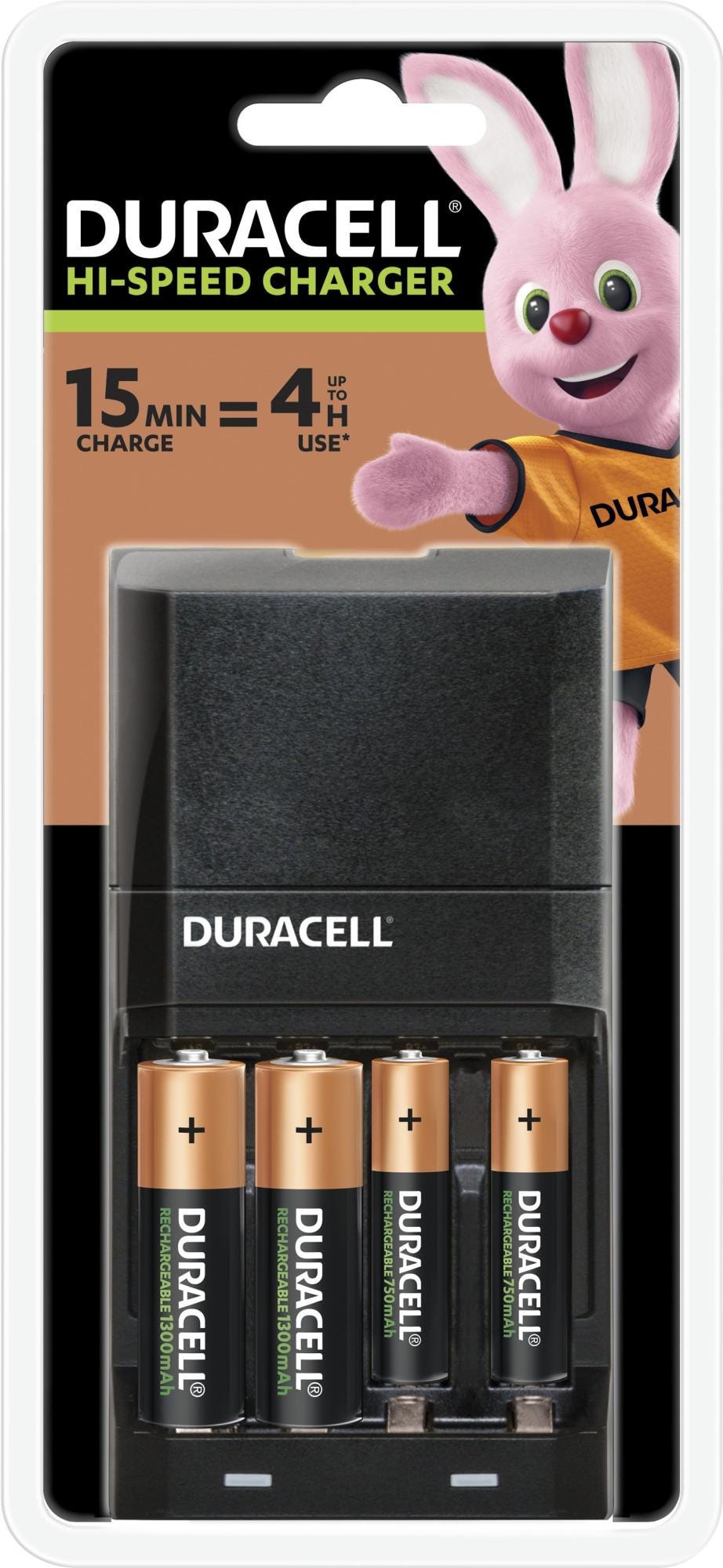 Chargeur rechargeable AA/AAA, 1.2V, Duracell
