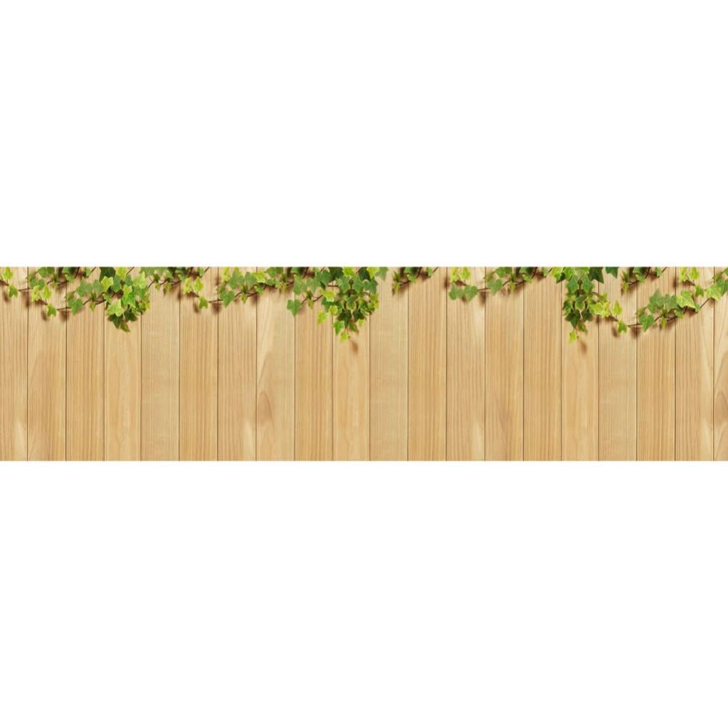 Brise vue imprimé BOIS VERT, H.0.8 x L.3 m, 100% occultant, SCENOLIA