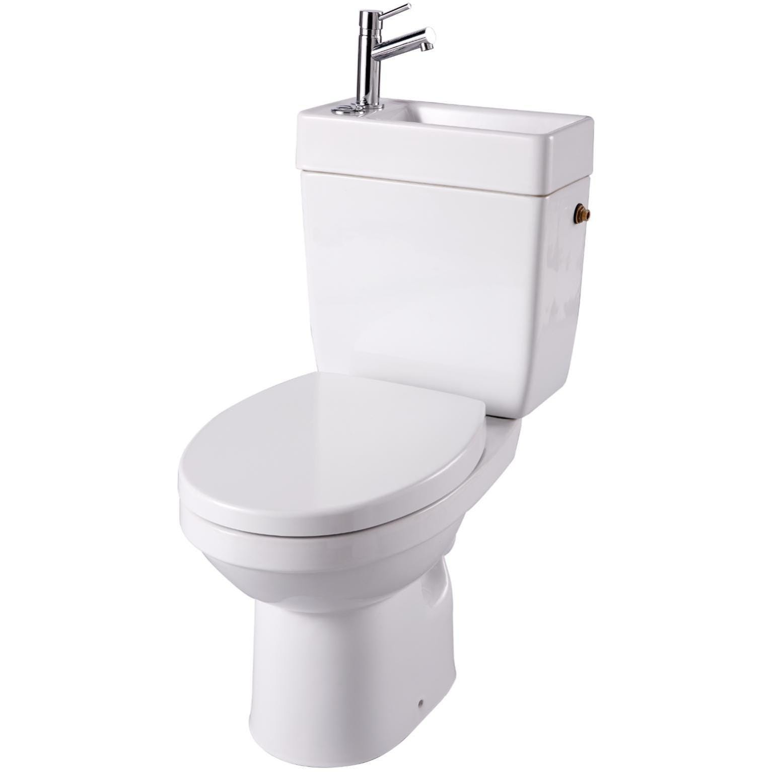 Combiné sanitaire à poser ABS blanc-5138