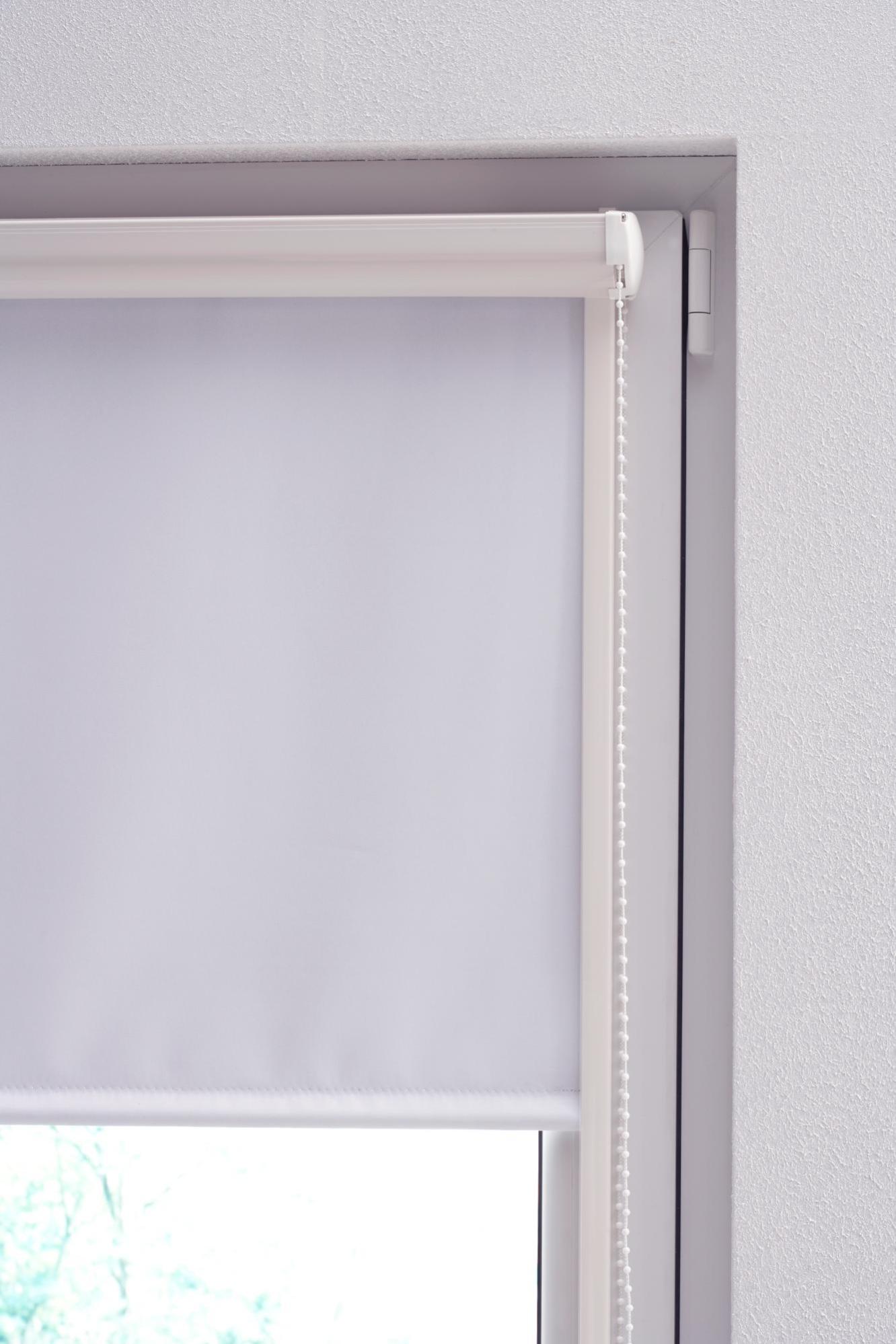 Lot de 2 profils latéraux adhésifs INSPIRE blancs, 160 cm pour store