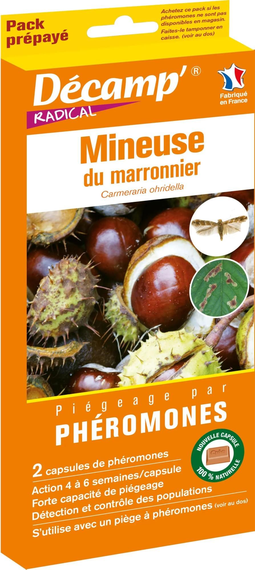 Traitement des insectes mineuse du marronnier DECAMP', 1 piège à phéromones Leroy Merlin Traitement des insectes mineuse du marronnier DECAMP', 1 piège à phéromones Leroy Merlin