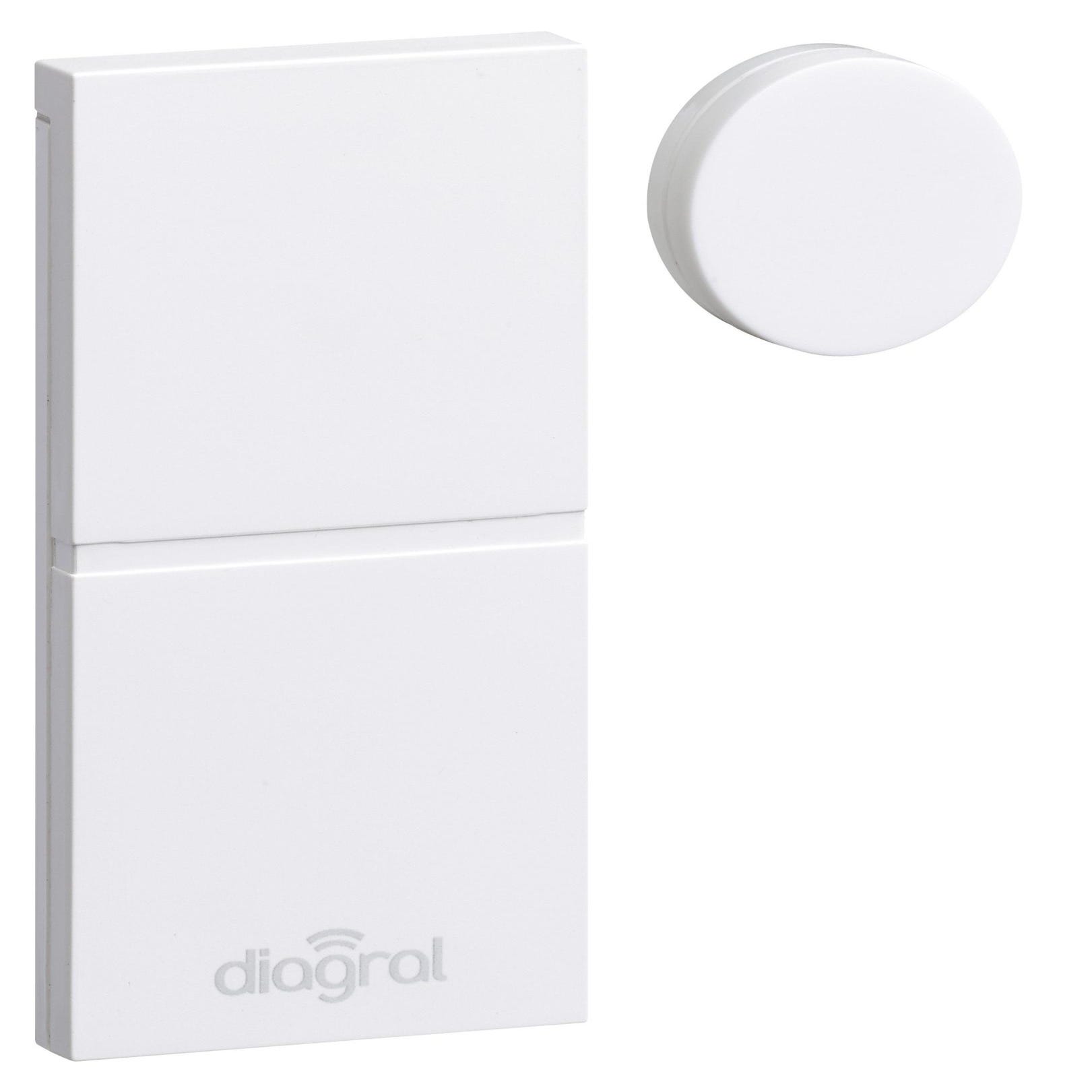 Détecteur d'ouverture miniature blanc DIAG39APX, DIAGRAL