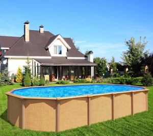 Piscine gonflable Baroni Home pour jardin, piscine rectangulaire hors-sol  pour adultes et enfants, extérieur - 210x140x60 cm, piscine gonflable, BARONI  HOME