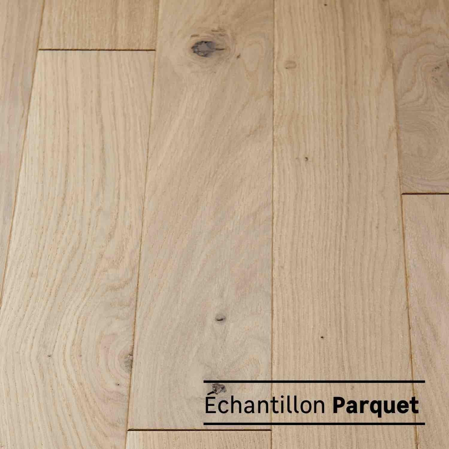 Parquet Contrecollé Chêne Style Versailles - Fumé, Brossé, Huilé, Panneau 580x580x20mm, échantillon Neuf