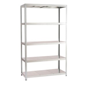 Lioninox Rayonnage INOX Alimentaire Lisse 5 Niveaux. Etagere INOX