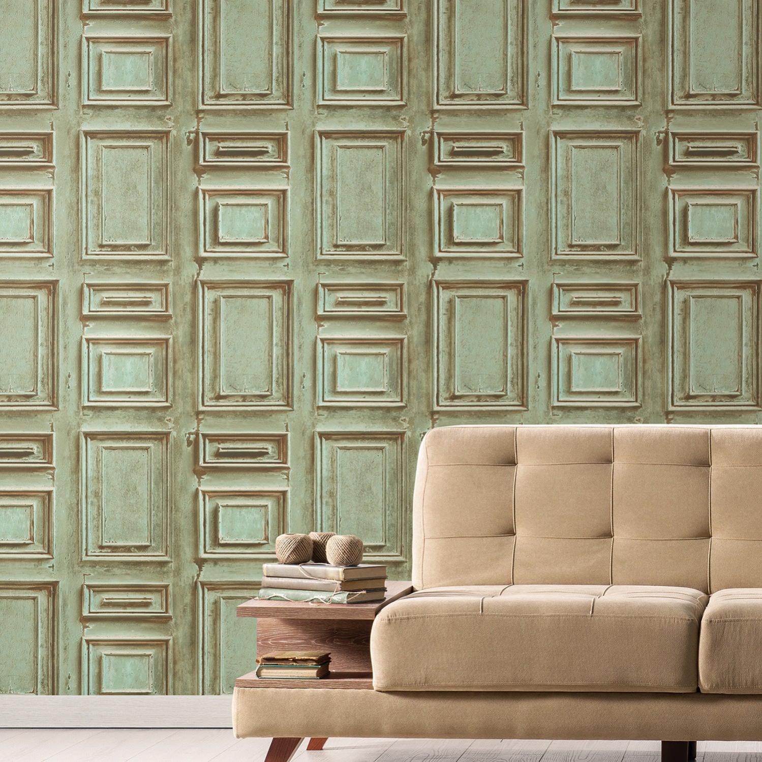 Papier Peint Imitation Boiserie