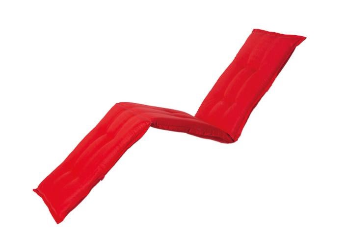 Coussin bain de soleil imperméable RED MADISON, rouge l.65 x H.200 cm