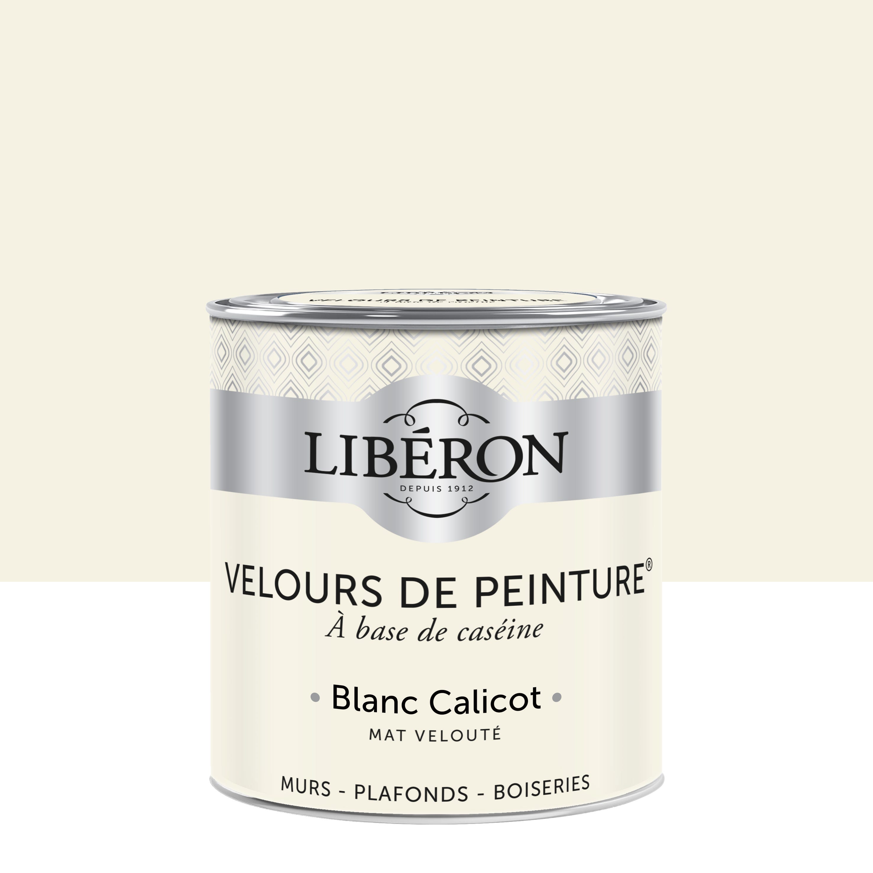 Velours de peinture blanc calicot - pot 2,5l 