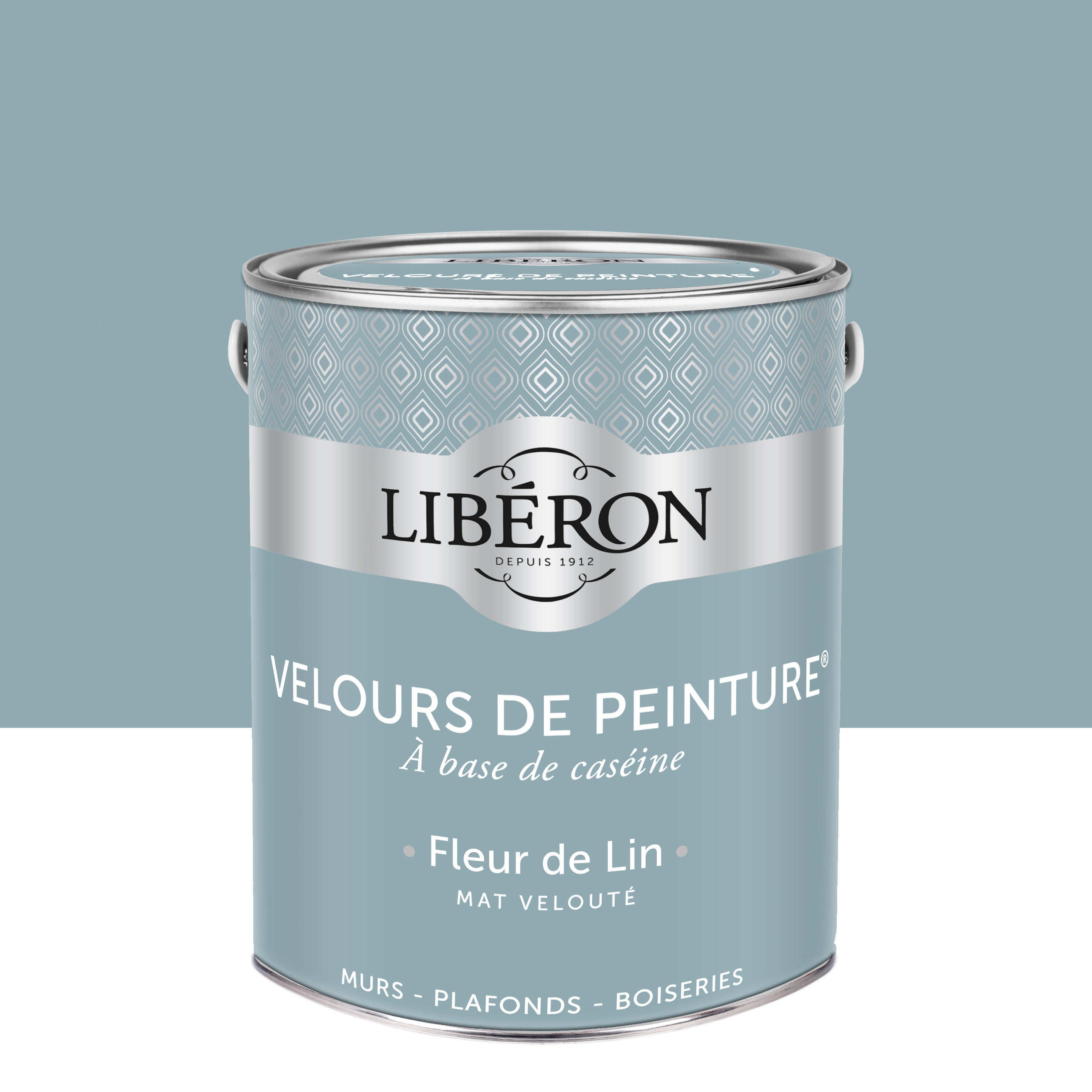 Peinture Mur Boiserie Fleur De Lin Velours LibÉron Velours De Peinture® 25l Leroy Merlin 