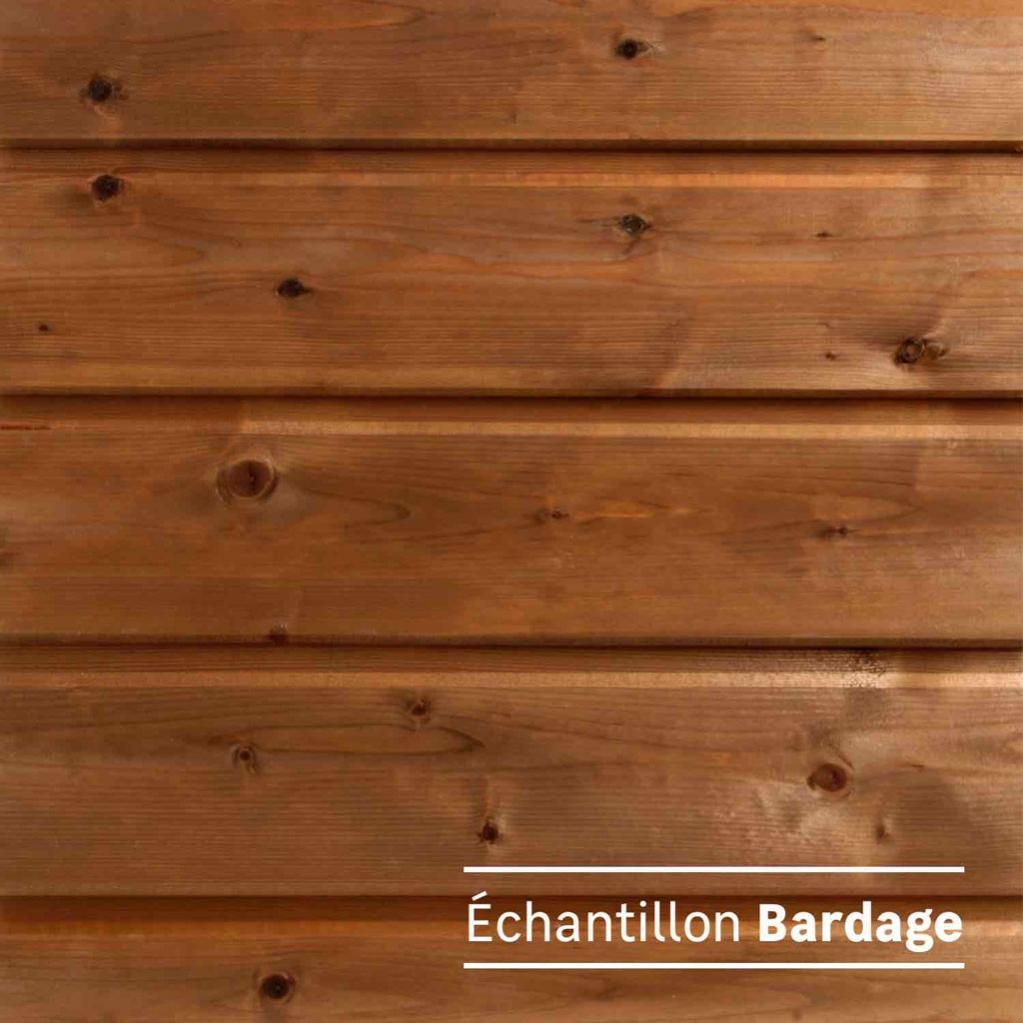 Echantillon clin pour bardage en panneau bois marron, Natarial | Leroy