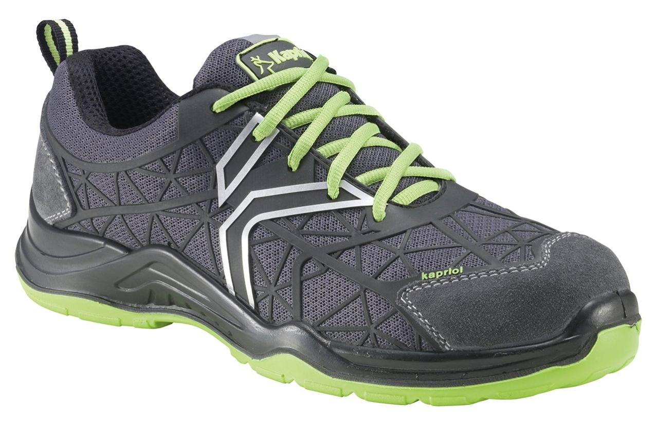 Chaussures de sécurité basses S1P Spider, KAPRIOL noir/vert T43 | Leroy
