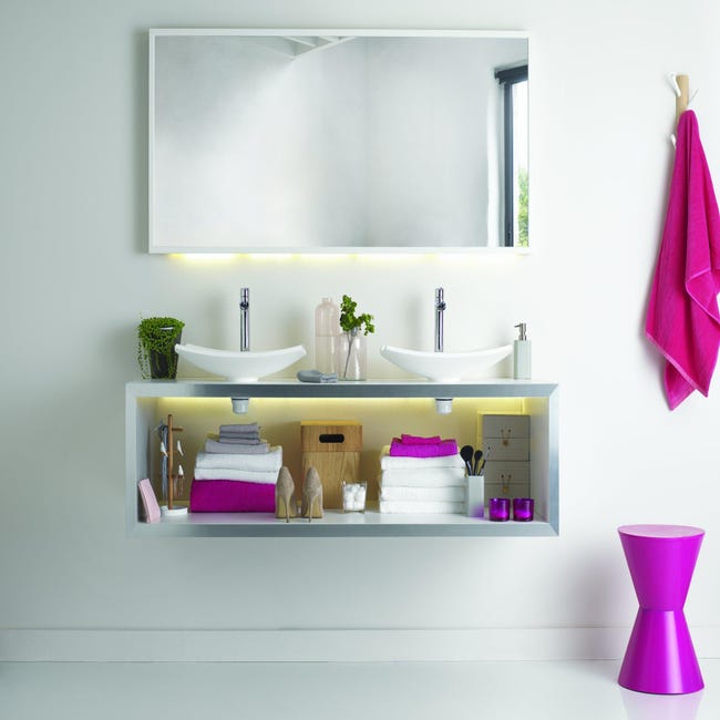 Ensemble bonde + siphon lavabo XS Pure gain de place, pour vasque avec  trop-plein intégré - WIRQUIN - le Club