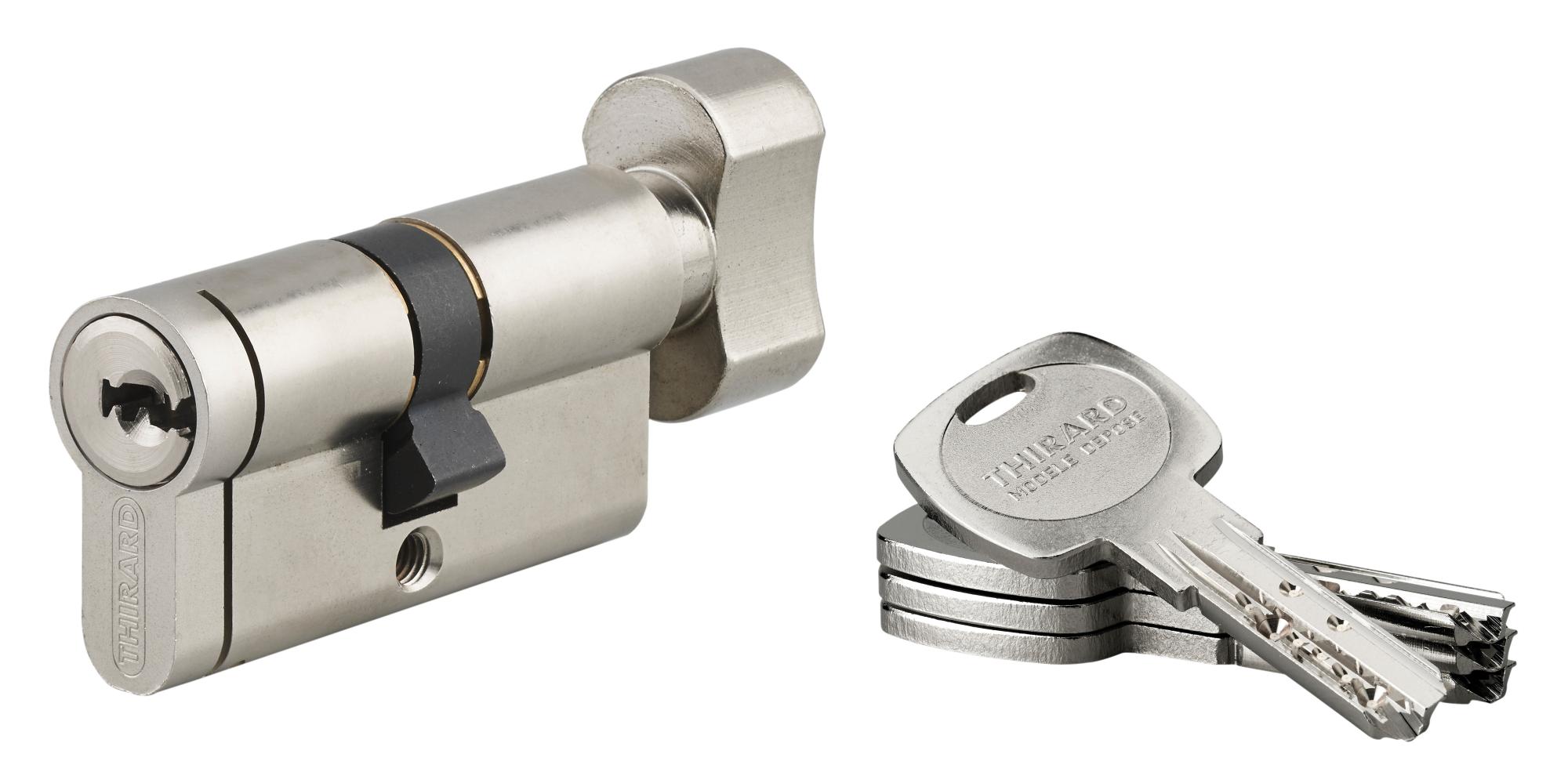 Cylindre de serrure THIRARD Transit 2 L.40 + 40 mm | Leroy Merlin