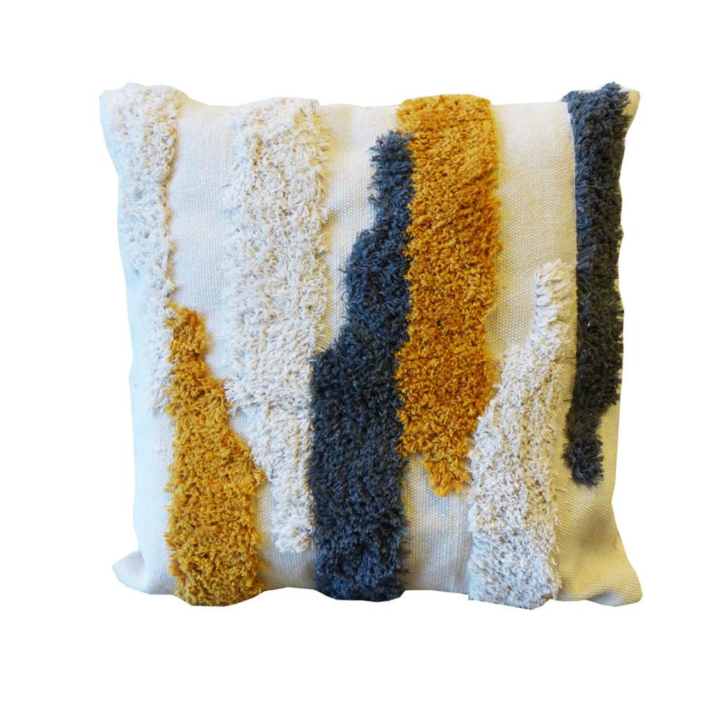 coussin moutarde
